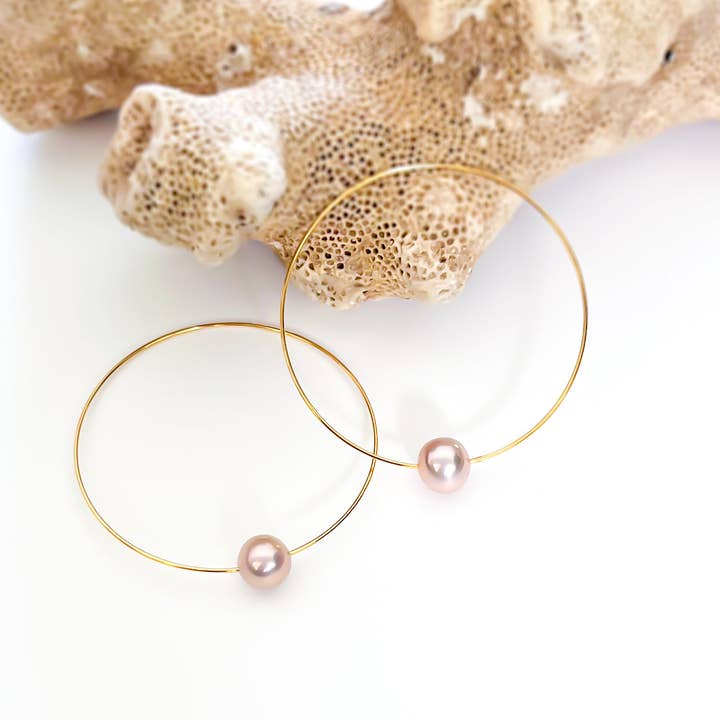 Leighton Lam Designs - Wholesale Hoop Earrings - Gold Hula Hoop Earrings