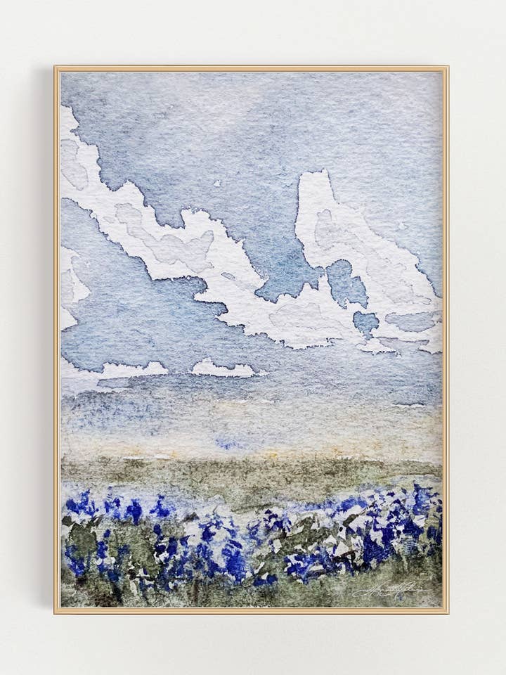 Bluebonnet Paisaje Nº 1 para venta al por mayor de Hope Helms Fine Art & Design