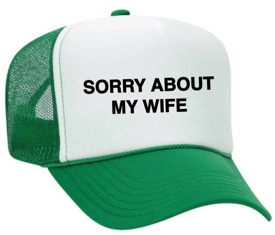 Inappropriate Trucker Hats – boné - Unissexo por atacado – Desculpe, sobre o Chapéu My Wife Trucker30