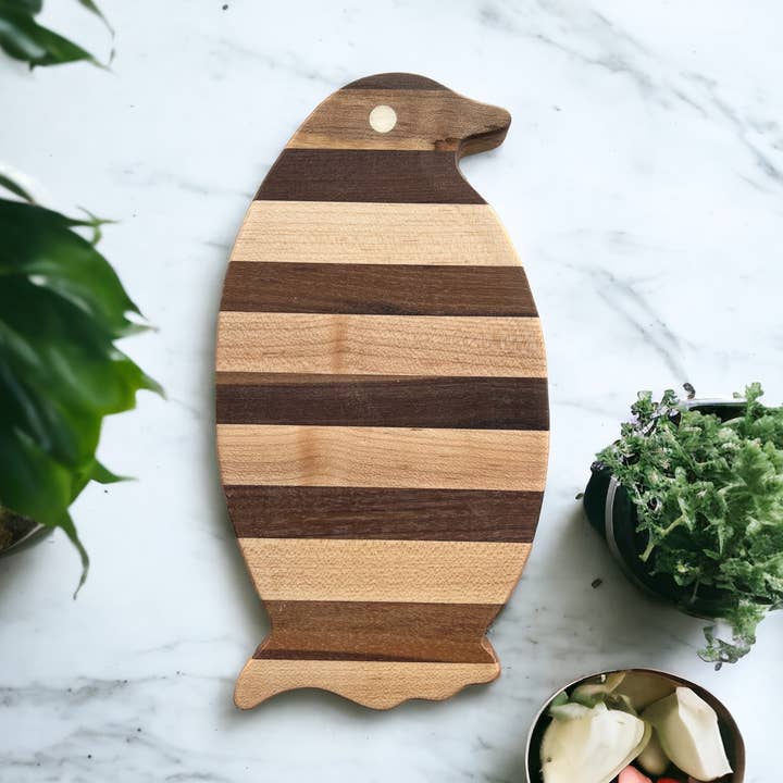 Penguin Charcuterie / Cutting Board Large for wholesale by TG Designs