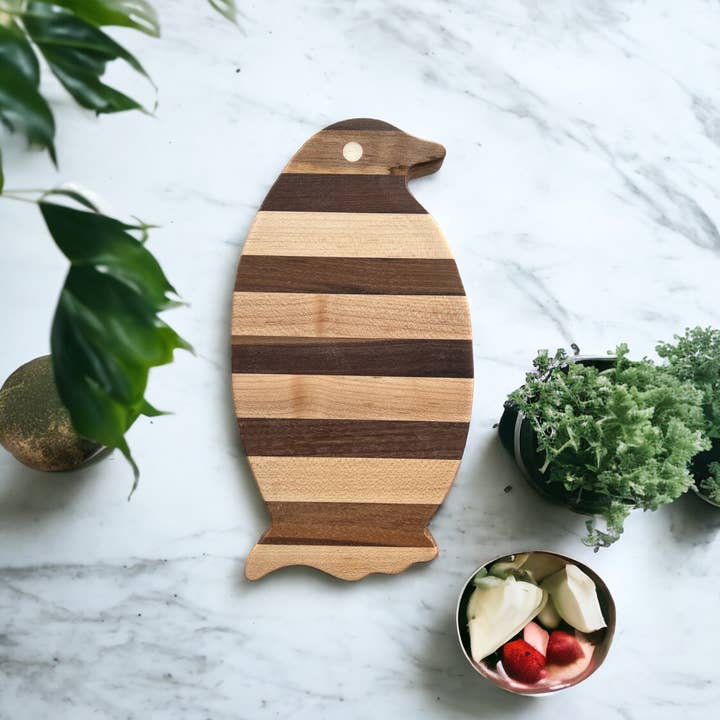 Penguin Charcuterie / Cutting Board Large for wholesale by TG Designs