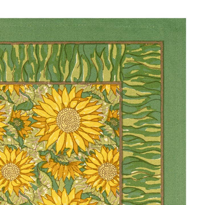 Couleur Nature – wholesale Dinner & cloth napkin – Sunflower Yellow/Green Napkins - Set of 61