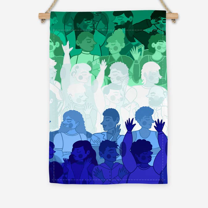 Gay Pride Garden Flag, Pride Art, Pride Month, LGBTQ for wholesale by Jack and Bec