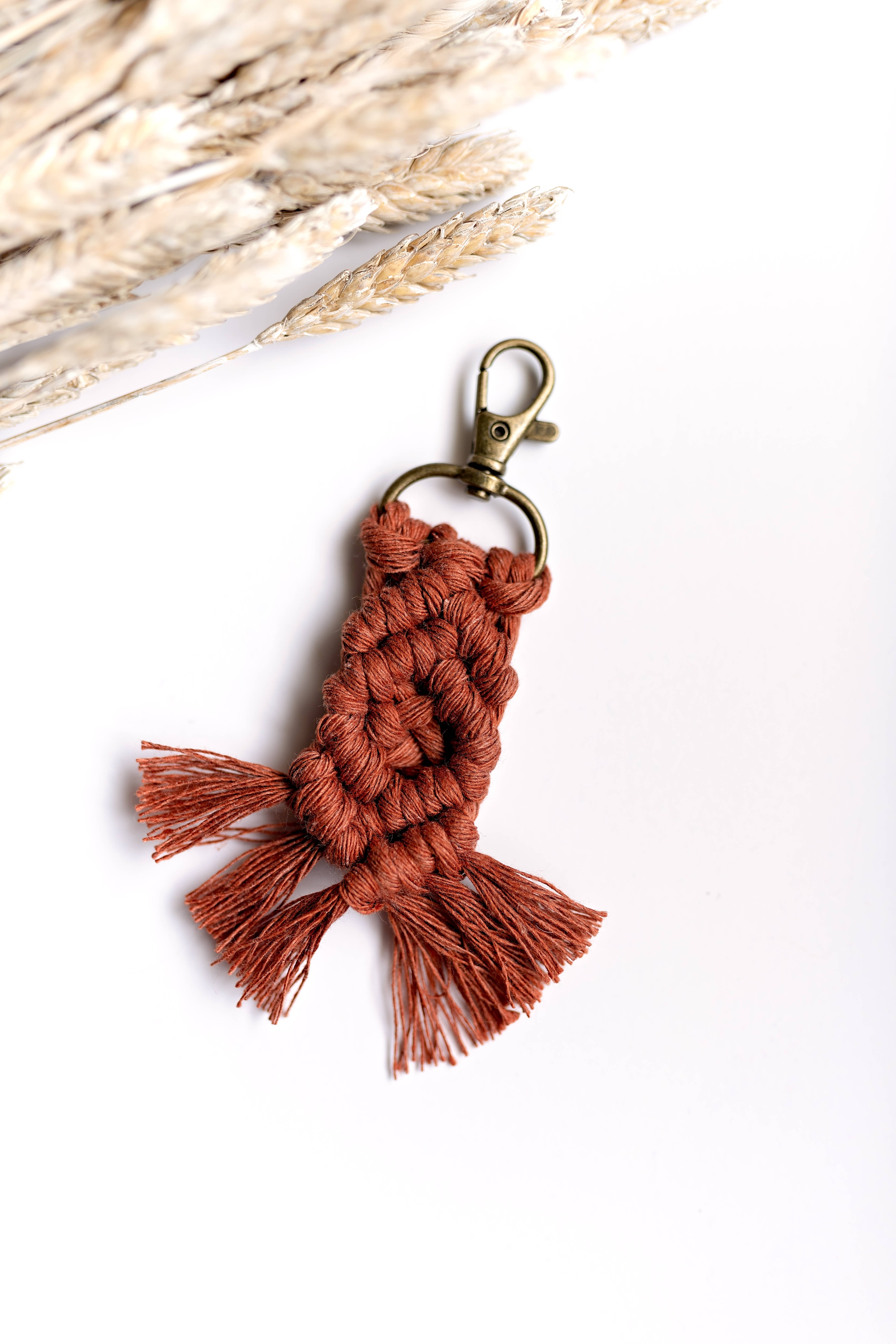 Knots & Fringe - Vente Porte-clés – femme - Porte-clés en macramé | Porte-clés Boho7