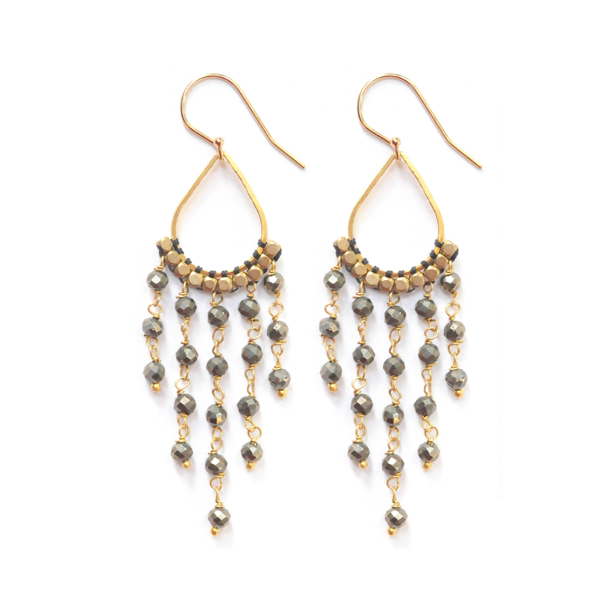 The Didi Jewelry Project - Wholesale Dangle Earrings - Stone Chandelier Earrings3
