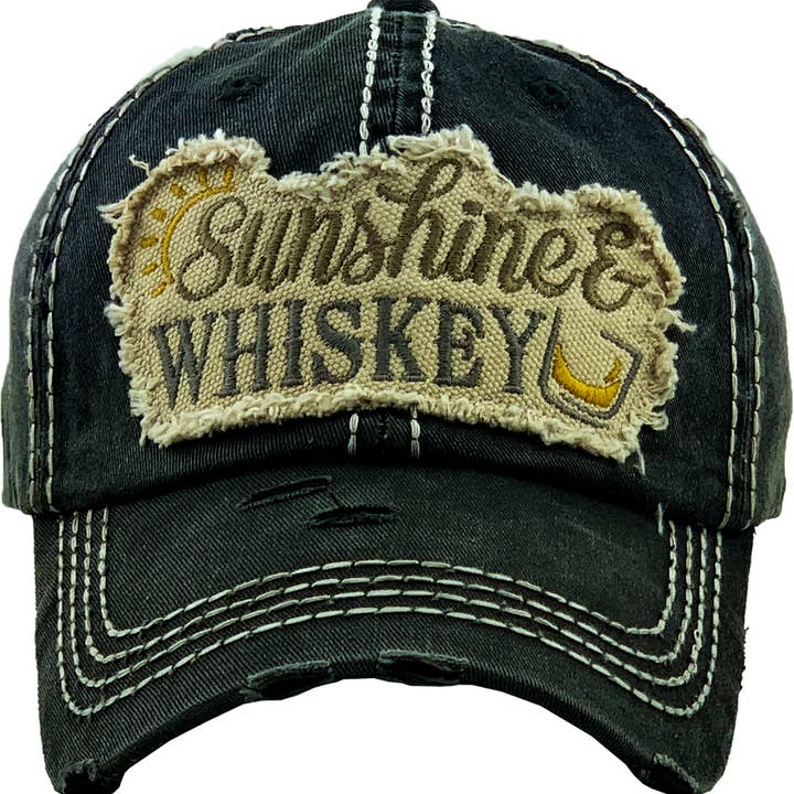 KBETHOS - Wholesale Baseball Cap - Women's - SUNSHINE & WHISKEY Washed Vintage Ballcap