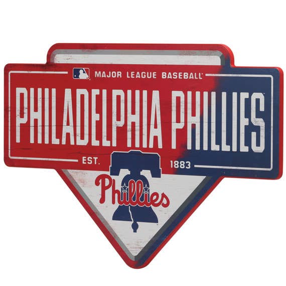 Open Road Brands, LLC - Wholesale Sign - Philadelphia Phillies Base Wall Decor