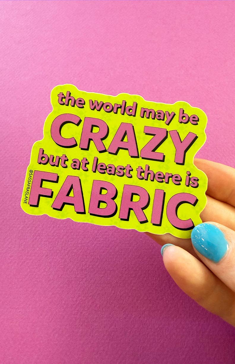 Sassafras Lane Designs - Wholesale Sticker - Crazy World Sticker0