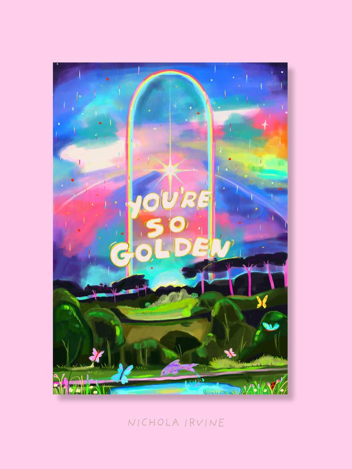 You're So Golden Harry Styles Art Print for wholesale by Nichola Irvine