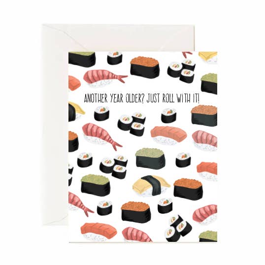 Another Year Older? Just Roll With It - Greeting Card for wholesale by Jaybee Design
