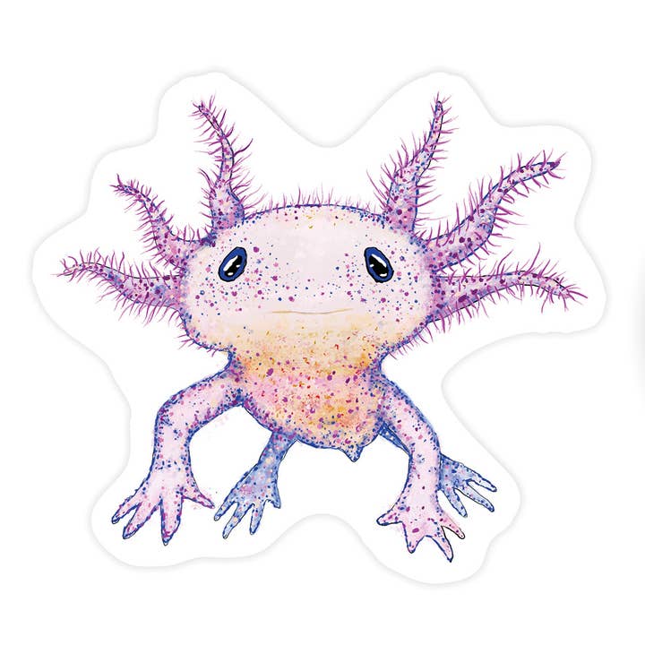 Axolotl - Mini Sticker for wholesale by Nice Enough Stickers
