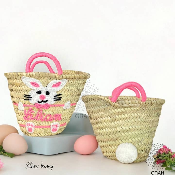 Gran Wholesale - Vendita all'ingrosso Cestino - Bambini e neonati - Cestino pasquale in paglia, cestino pasquale personalizzato.1