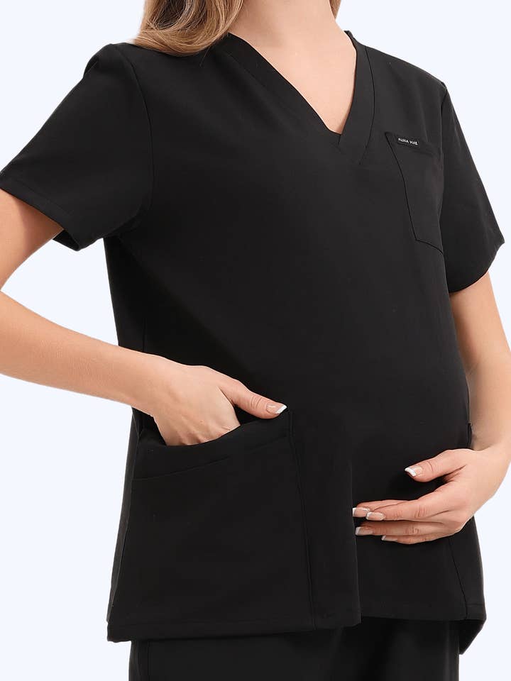 Alina Mae Maternity - Wholesale Healthcare Uniform - Women's - Maternity Scrubs Shirt for Pregnancy16