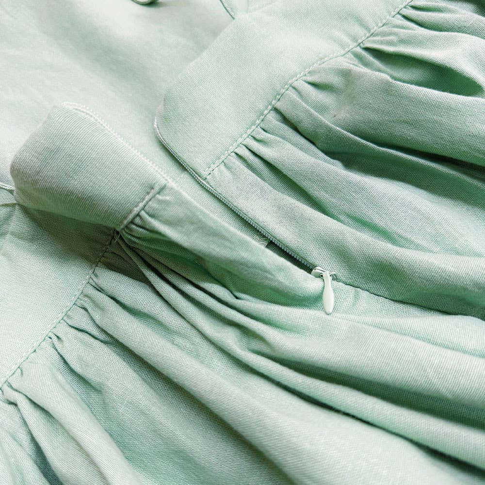 alberalkirk - Wholesale Dress - Women's - Womens Cotton Back Tie Dress N25Z2726