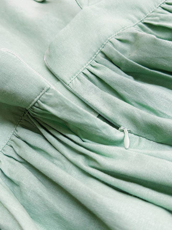 alberalkirk - Wholesale Dress - Women's - Womens Cotton Back Tie Dress N25Z2726