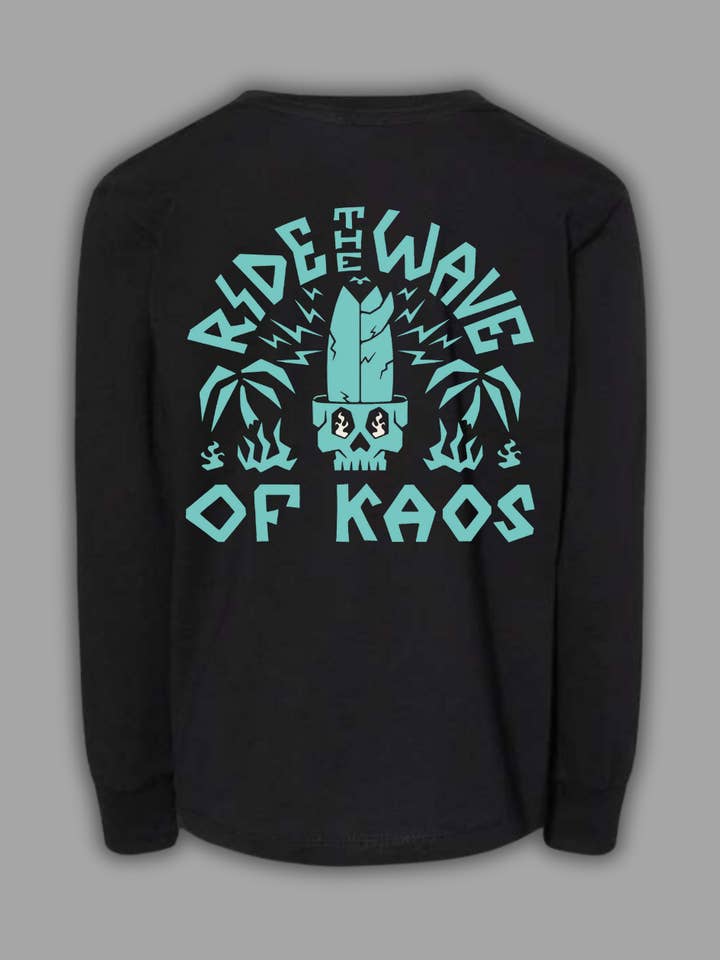 Maglia a Maniche Lunghe Wave of Kaos per la vendita all'ingrosso da parte di Komplete Kaos