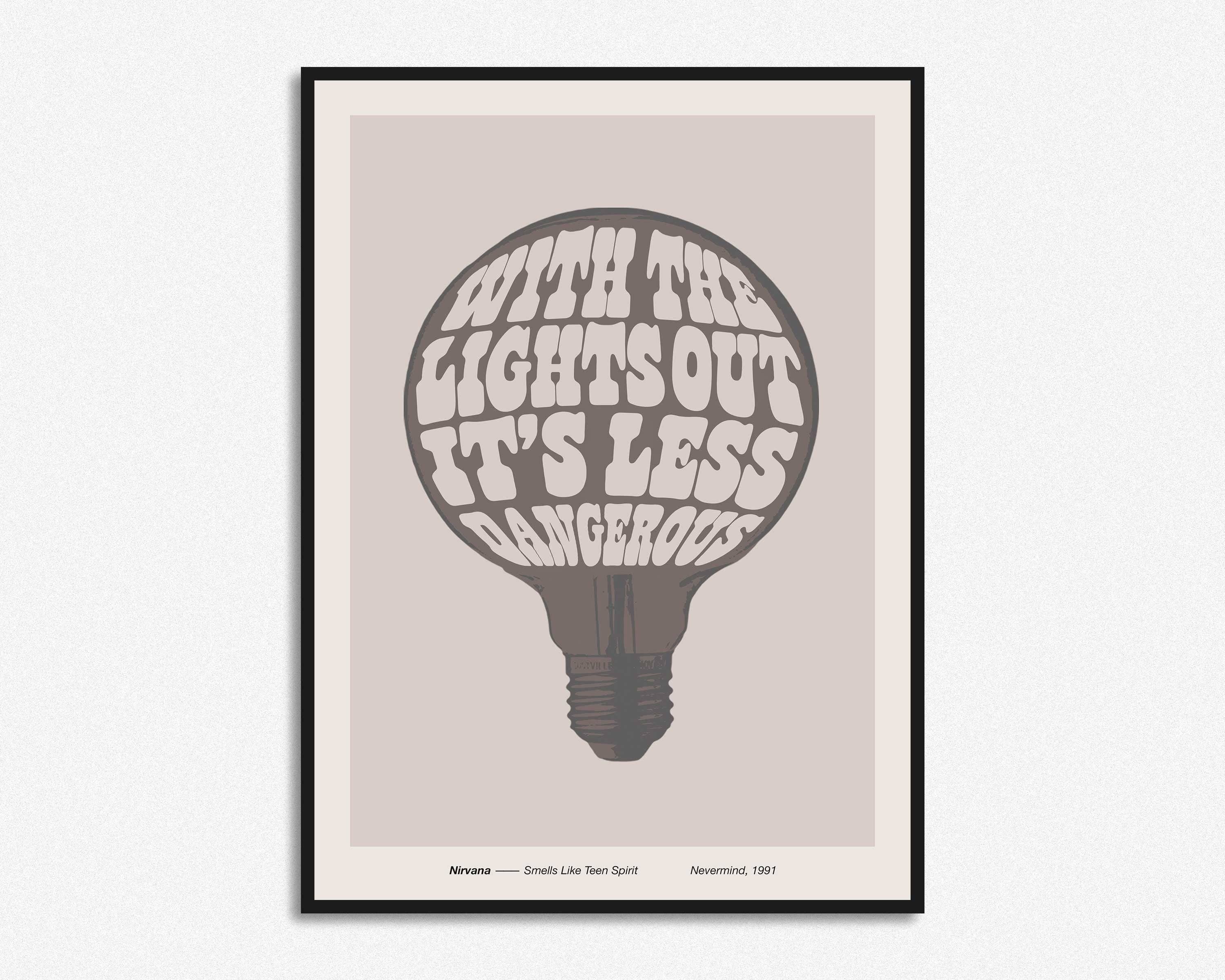 HollieGraphik - Wholesale Art Print - With The Lights Out It's Less Dangerous  Print7