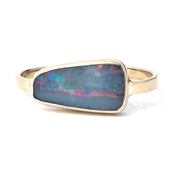 Anel de empilhamento minimalista grande 14K GF + mais cores por atacado de Great Falls Jewelry