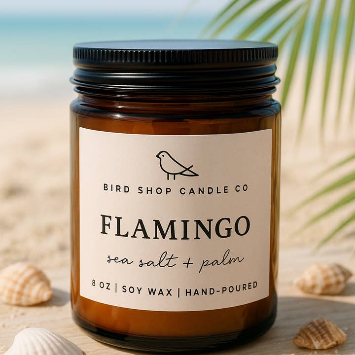 Bird Shop Candle Co - Wholesale Jar/Filled Candle - Flamingo0