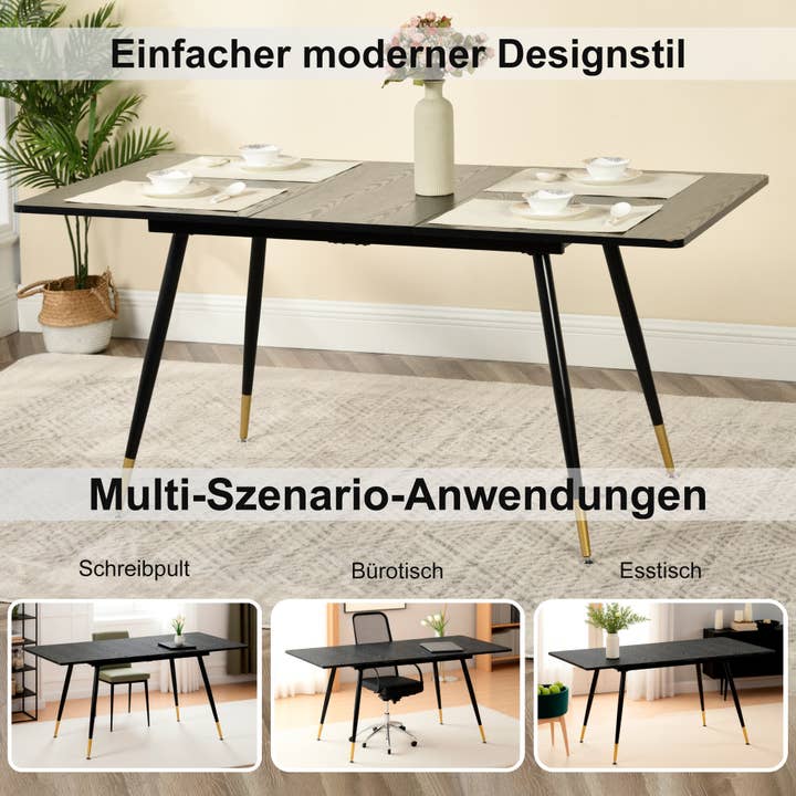 Urban Meuble - Wholesale Desk/Tabletop Sign - WHALEN DARK WOOD STRETCH TABLE BG extendable dining table13