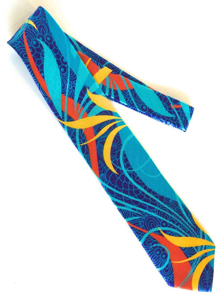 Pangborn Primary Colors Silk Tie i blått, aqua för wholesale av Pangborn Collection