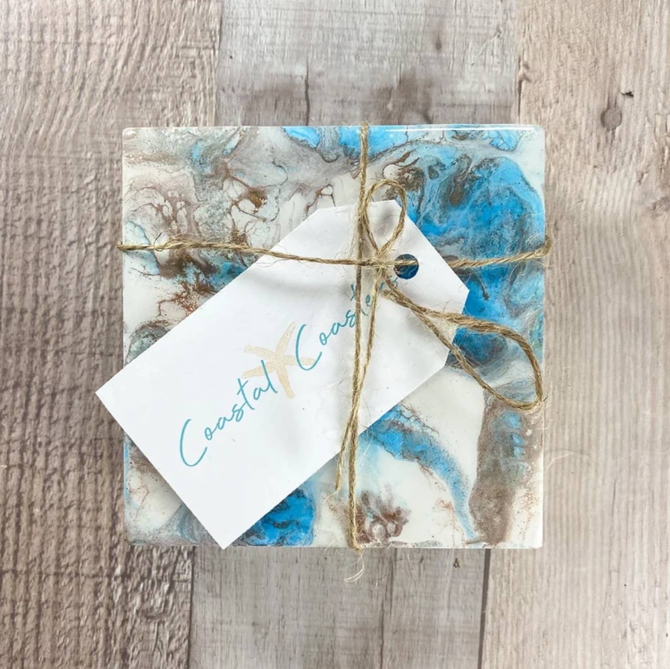 Coastal Coasters - Wholesale Coasters - Hamptons Style | Handmade Drink Coaster Set