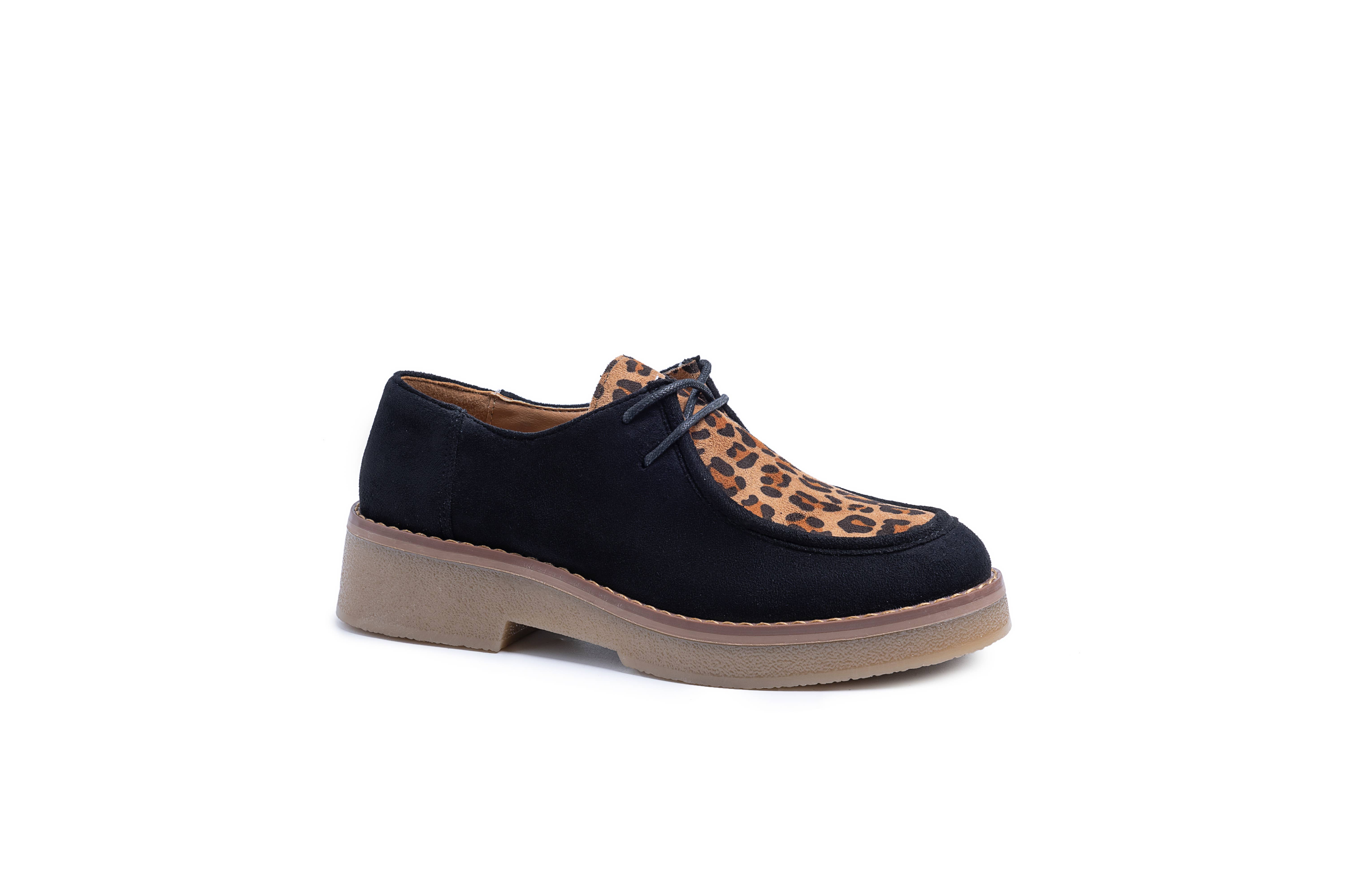 C'M PARIS - Wholesale Loafers - Women's - Platform Wallabee Style Lace-Up Shoe 682700