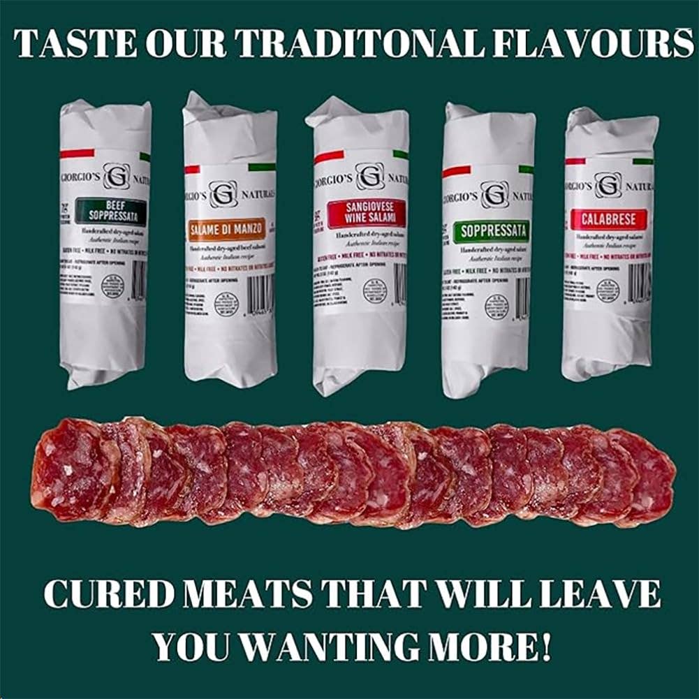 The Italians' Pantry - Wholesale Salami - Giorgio's Naturals, Calabrese Salami 5oz5