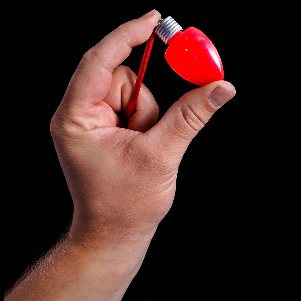 The Toy Network - Wholesale Light-Up Toy - Kids & Baby - 28" FLASHING CHRISTMAS BULB NECKLACE4