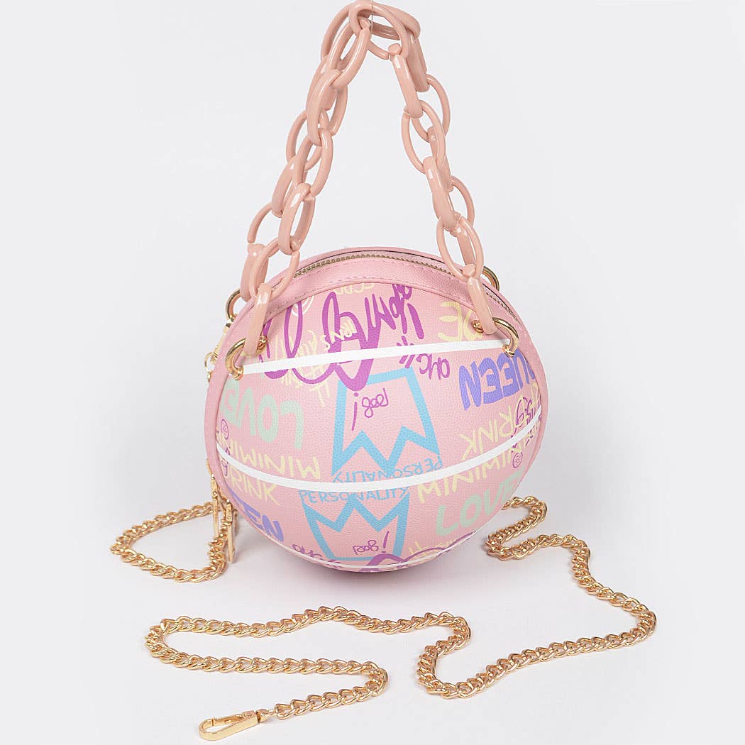 3AM BY H&D ACCESSORIES - Wholesale Crossbody Bag - Women's - Graffiti Basketball Chain Bag5