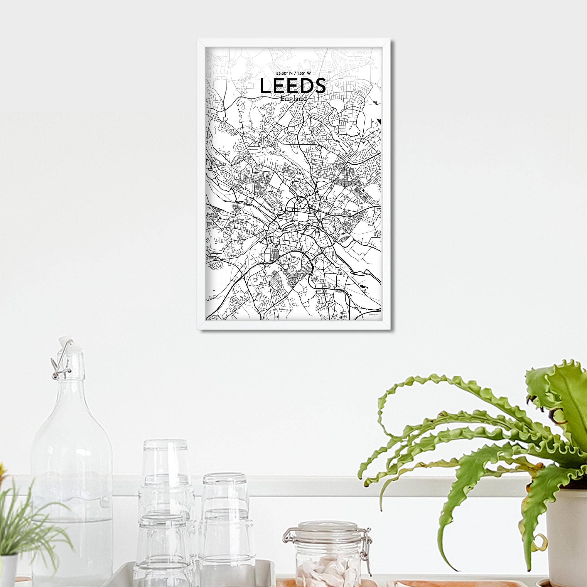 OurPoster.com – wholesale Poster – Leeds karta affisch223