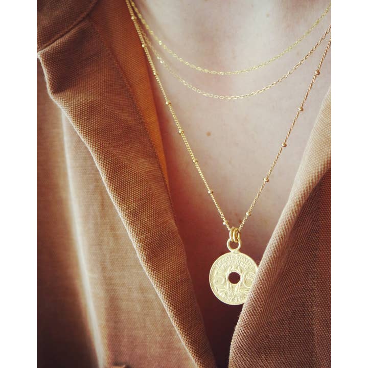 Boules Mesh Short Necklace for wholesale by Maison Amour