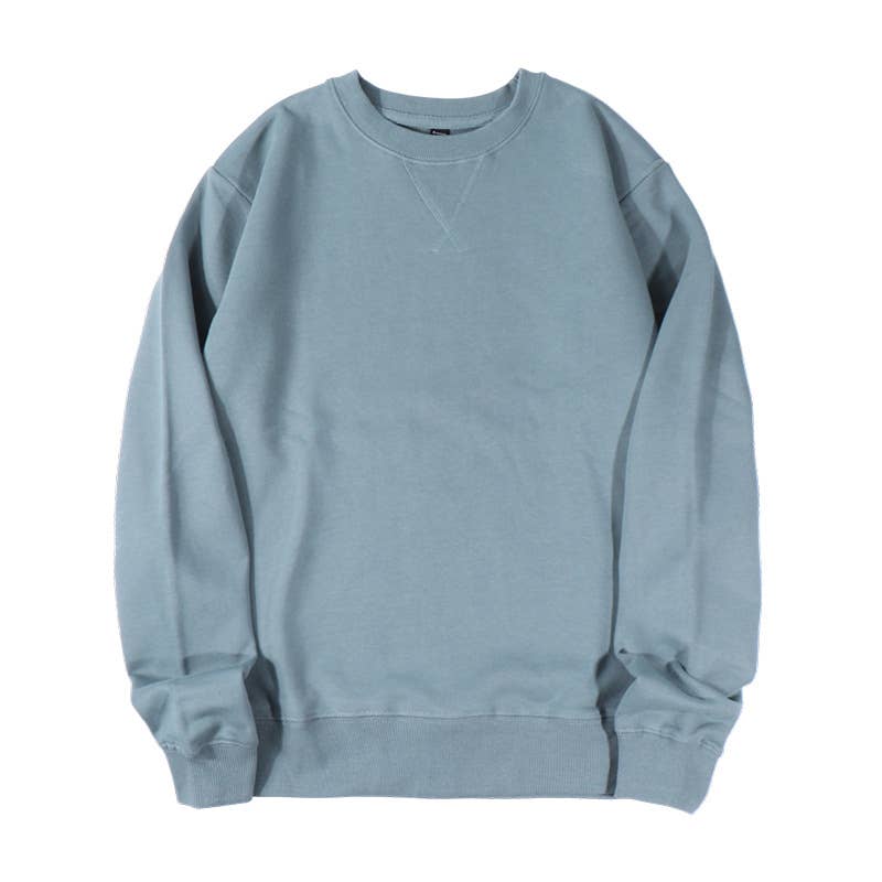 Rosa Clothing - Wholesale Sweatshirt - Women's - Athleisure loose fit plain cotton crewneck Sweatshirt10