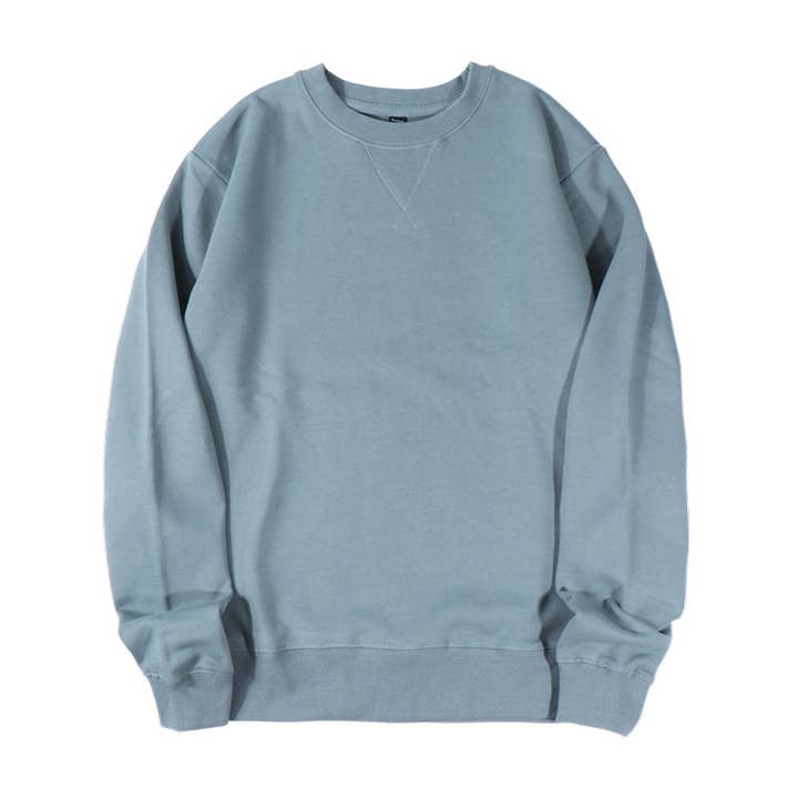 Rosa Clothing - Wholesale Sweatshirt - Women's - Athleisure loose fit plain cotton crewneck Sweatshirt10