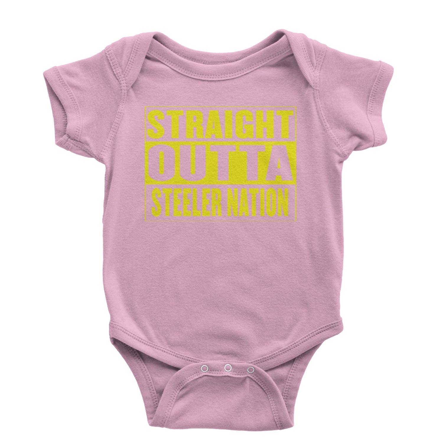 Expression Tees - Vente Body (sans pieds) – bébé - Body une pièce et t-shirt de football Straight Outta Steeler Nation pour bébé4
