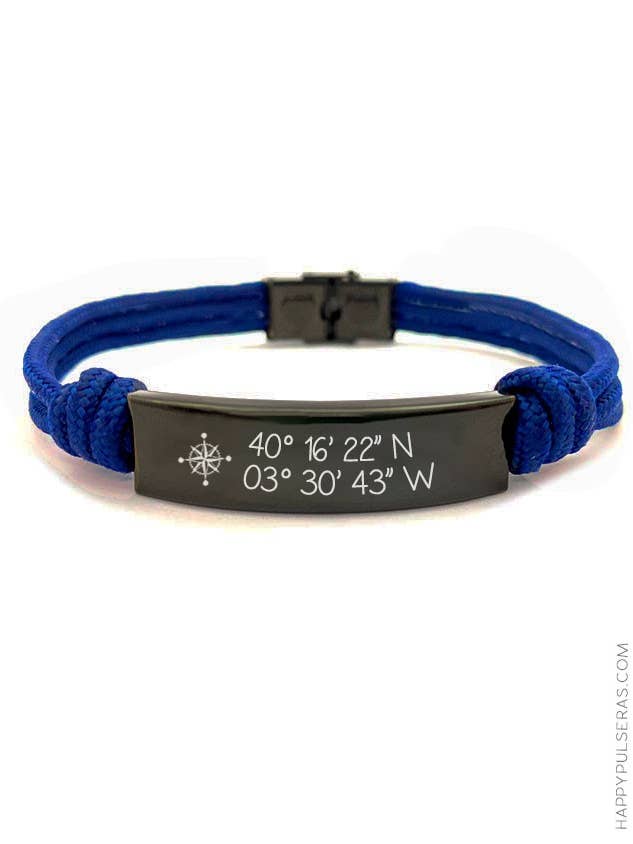 Bracelet nautique Formentera avec texte pour la vente par Happypulseras