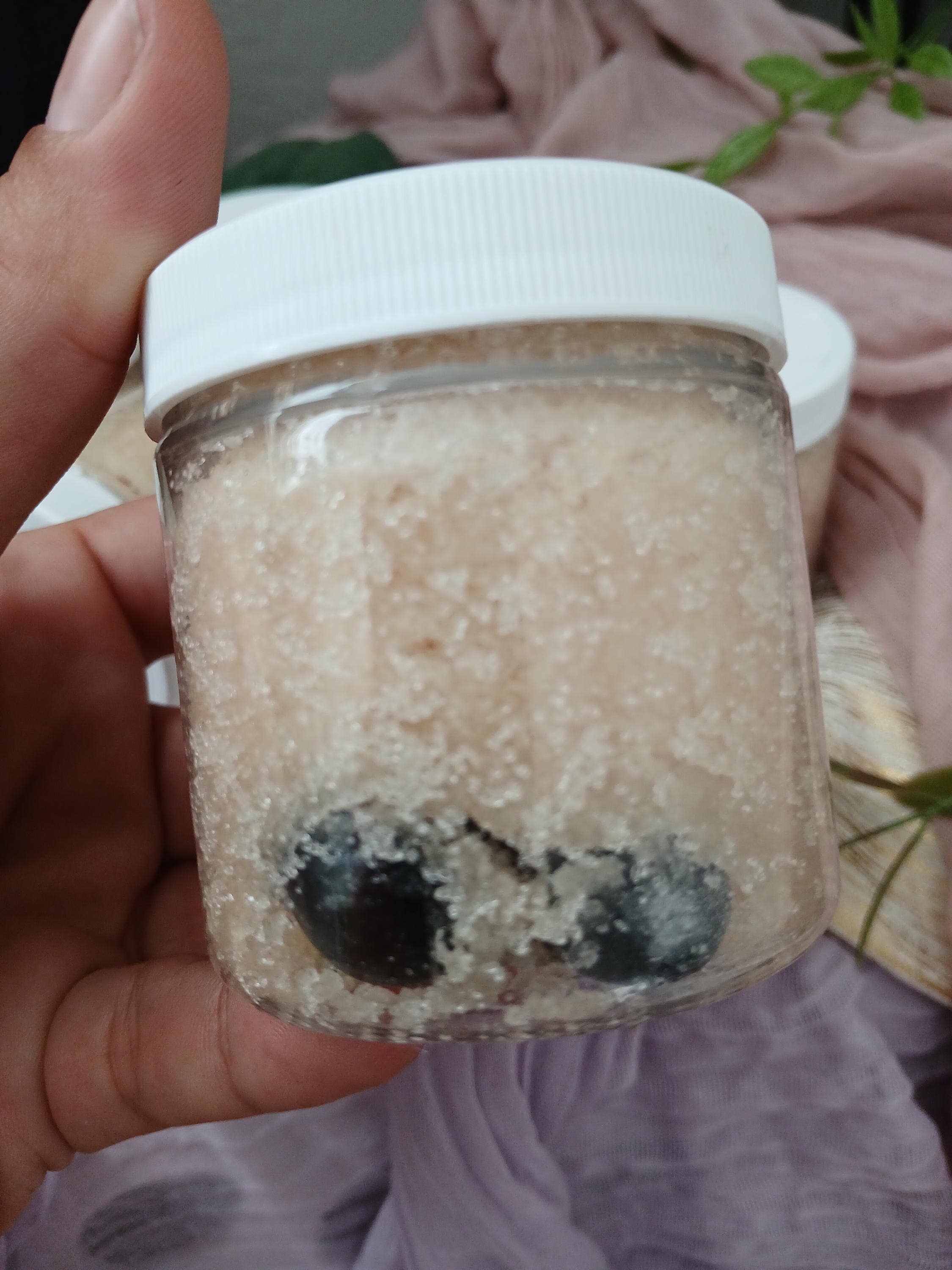 moon and mantras - Vente Gommage/exfoliant pour le corps - Gommages au sucre de canne biologique avec cristaux de guérison3