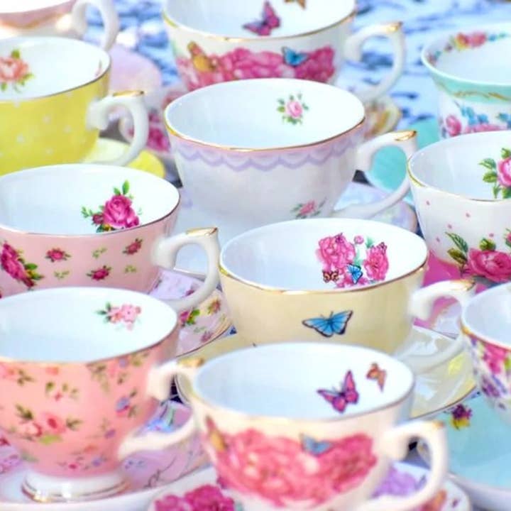 All Little Cute Things - Wholesale Tea Set - Mismatched teacups for Tea party, Catering, Event Planner9