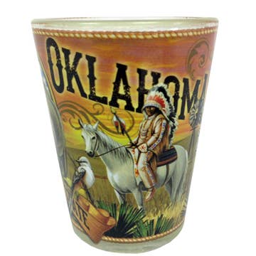 Oklahoma Shotglass Mural for wholesale by Jenkins Enterprises