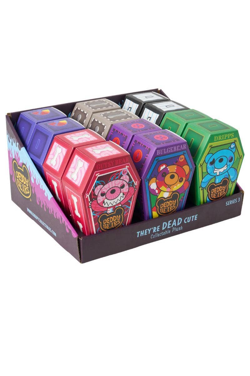 License 2 Play Toys - Wholesale Stuffed/Plush Toy - Kids & Baby - Deddy Bears 5" Plush Coffin Series 3 Assortment in Display2