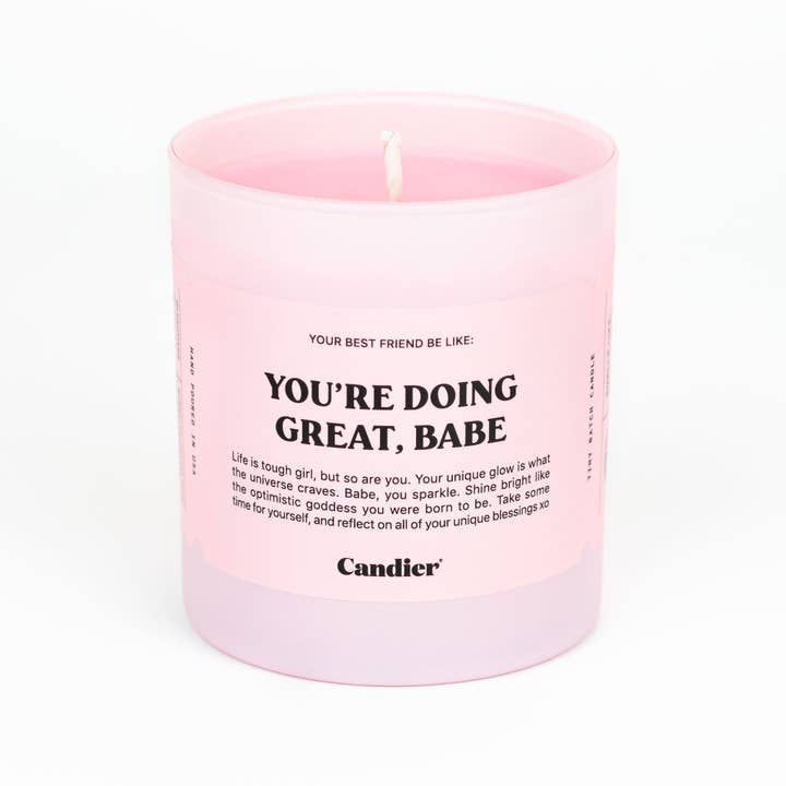 Candier - Wholesale Jar/Filled Candle - You're Doing Great Candle2