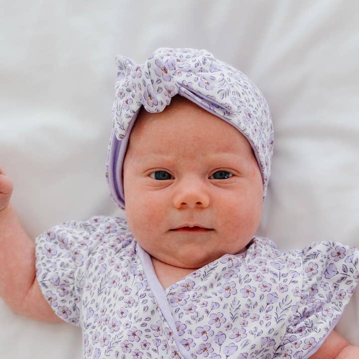 RUCHED BEANIE WITH BOW for wholesale by Mama Coco