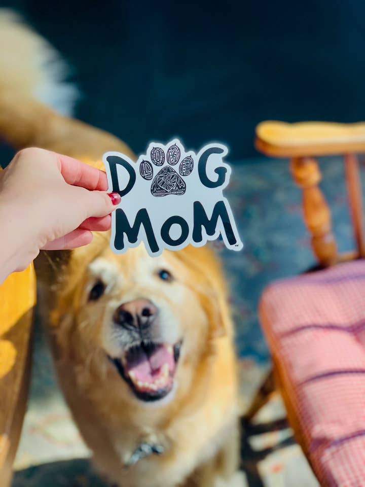 Dog Mom Sticker for wholesale by Sarah Hiers Design
