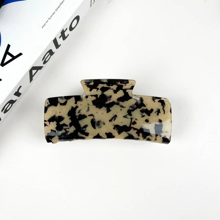 TheDivaSoap - Wholesale Hair Clip - Women's - Acetate Colored Square Hair Clip Simple Claw Clips