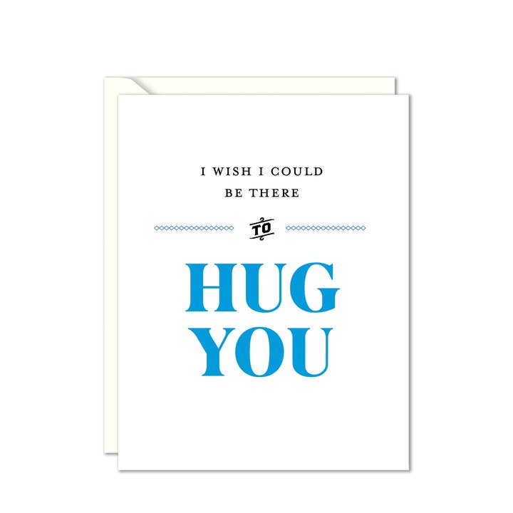 The Happy Envelope – Großhandel Liebeskarte – Hug You Letterpress-Karte
