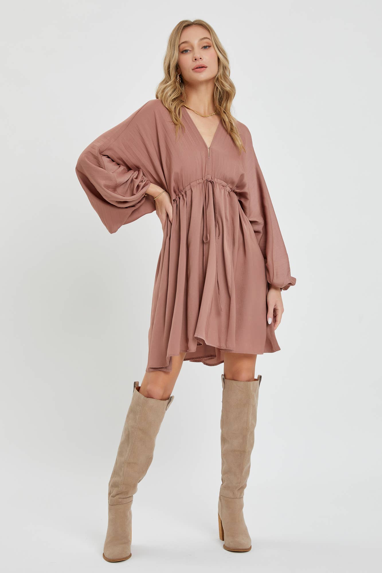 Sweet Lovely by Jen – Engroshandel Kjole - Dame – SATIN MINI KJOLE9