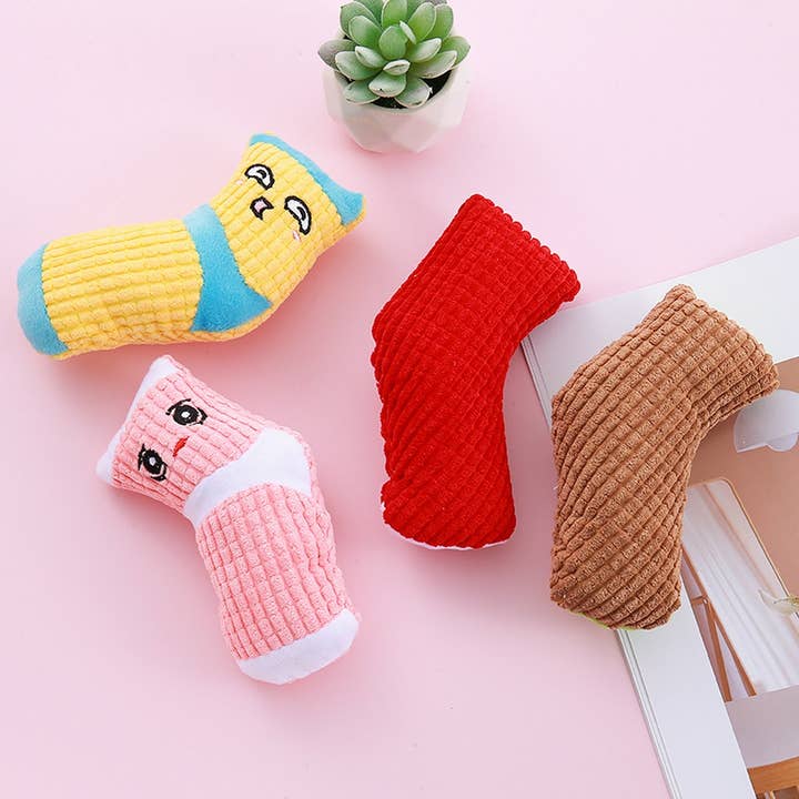Toby Supply - Wholesale Pet Plush Toy - Dog - Plush Socks Chew Toy, Fun for Dogs, PP Cotton_CWMM5464
