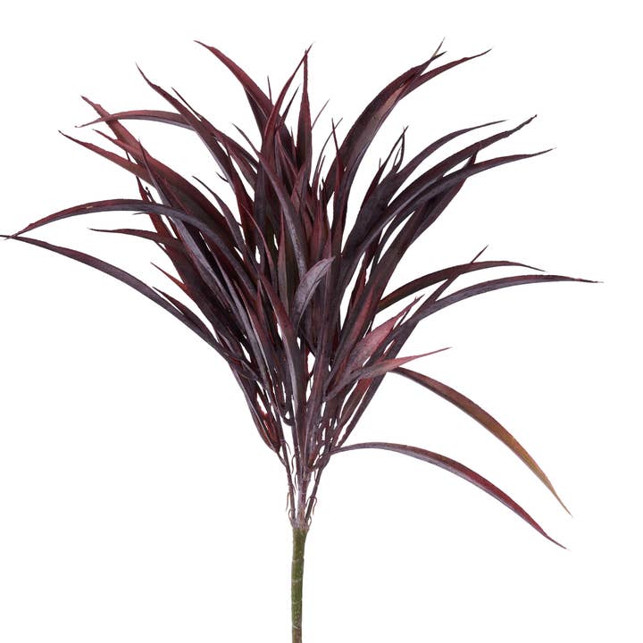 17"L Dusty Grass Bush X7 Burgundy FG685205 for wholesale by DecoExchange