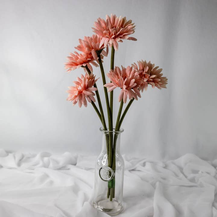 Pale Pink Real Touch Gerberas - Realistic Artificial Flowers for wholesale by Realistic Artificial Flowers