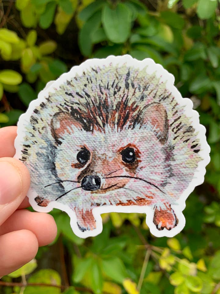 Hedgehog Sticker for wholesale by Willough Designs